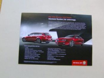 Alfa Romeo 159 Travel Prospektblatt März 2010