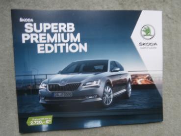 Skoda Superb (typ 3V) Premium Edition 110kw 140kw TDI +Preisliste 11/2018