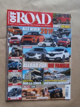 Off Road 2/2016 Land Rover Defender Adventure, GLS, Lexus RX 450h,Mazda CX-5 vs. Renault Kadjar,Qudrix Trooper 800 Diesel