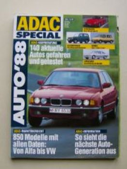 ADAC special Auto 1988 BMW 750iL E32,T3, M635CSi E24 E28