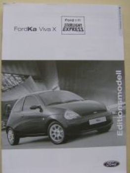 Ford Ka Viva X Juli 2004 NEU