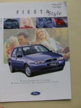 Ford Fiesta Style Prospekt Juli 1997 +Preisliste