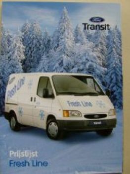 Ford Transit Fresh Line Prijslijst März 1999 Niederlande