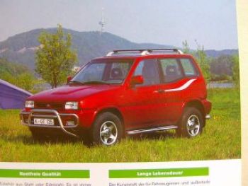 Nissan Terrano2 Original Zubehör Prospekt Juli 1993