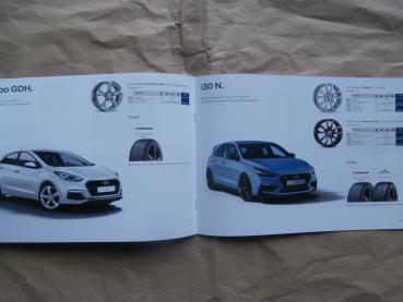 Hyundai Winter 2017/18 Komplettrad-Katalog i10 i20 i30 Turbo +N, i40, Veloster,Genesis,Ioniq, ix35,H1,Tucson,Santa Fe