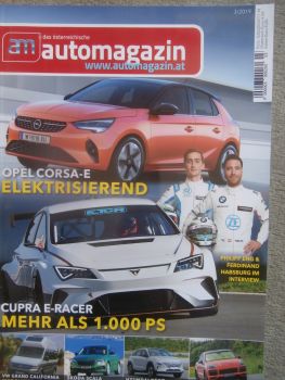 am automagazin Österreich 3/2019 Opel Corsa-E,Cupra E-Racer,VW Grand California,Scala,Nexo,Cayenne Coupé
