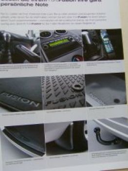 Ford Fusion Zubehör Prospekt Oktober 2002 NEU