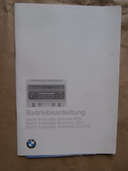 BMW Autoradio Reverse RDS Business RDS +CD RDS 9/1995