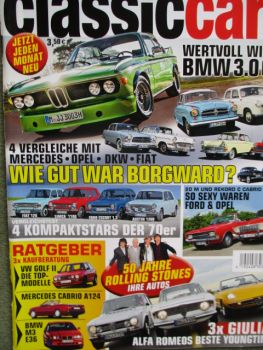 auto zeitung classiccars 6/2012 Fiat 128 vs. Simca 1100 vs. Escort 1.3 vs. Austin 1300,Golf2 Kaufberatung, A124 Kaufberatung