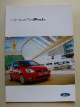 Ford Fiesta Prospekt Oktober 2002 NEU