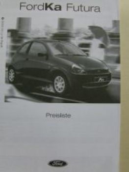 Ford Ka Futura Februar 2000 NEU
