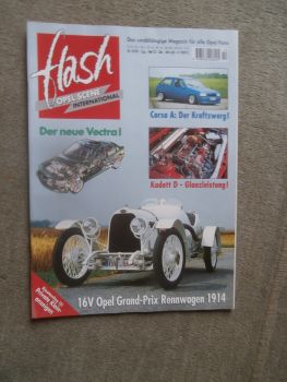 flash Opel Scene International 10/1995 16V Opel Grand Prix Rennwagen 1914,neue Vectra,Corsa A,Kadett D,Manta 16V