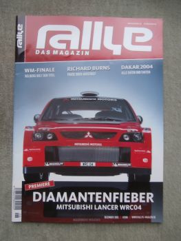 rallye das Magazin 12/2003 Mitsubishi Lancer WRC04,die Lausitz Rallye,