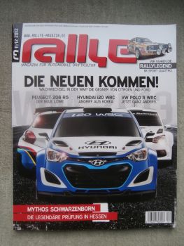 rallye magazin 11/12 2012 Peugeot 208 R5, Hyundai i20 WRC,VW Polo R WRC, Audi Sport Quattro,Mercedes Benz 500SL R107