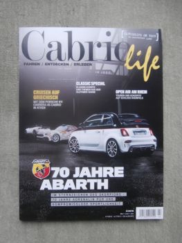 Cabrio life 2/2019 70 Jahre Abarth,Porsche 911 Cabrio (992),McLaren 720S  +600LT Spider,30 Jahre MX-5,BMW Z8 E52,