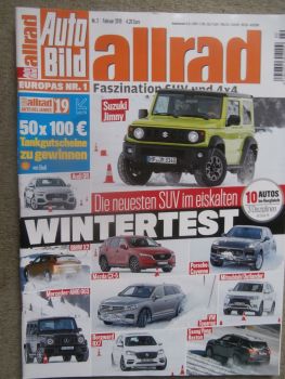 auto bild allrad 2/2019 BYD Tang2,Vergleich: Mercedes EQC vs. Porsche Mission E und Audi e-tron,Skoda Kodiaq RS,Ford Edge,