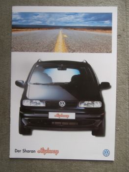 VW Sharan Highway Typ7M8 TDI +AG4 Sonderkatalog Österreich Mai 1997