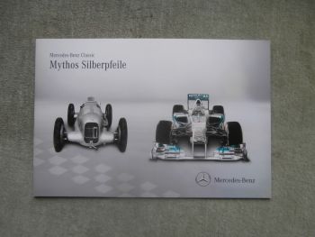 Mercedes Benz Classic Mythos Silberpfeile W25 W154 W165 W196R,McLaren MP4,AMG Petronas F1 W03