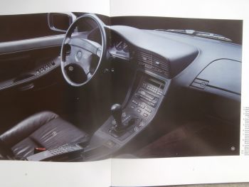 BMW 850i Sonderausstattungen E31 Großformat Katalog September 1991