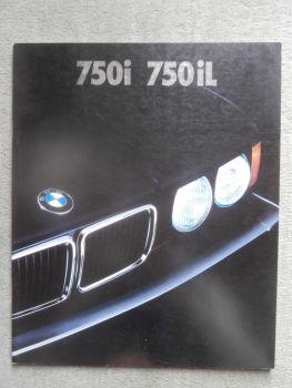 BMW 750i 750iL E32 Großformat E32 Prospekt März 1989