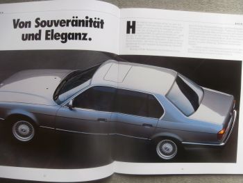 BMW 750i 750iL E32 Großformat E32 Prospekt September 1989