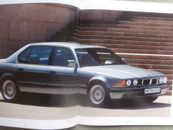BMW 750i 750iL E32 Großformat E32 Prospekt März 1989