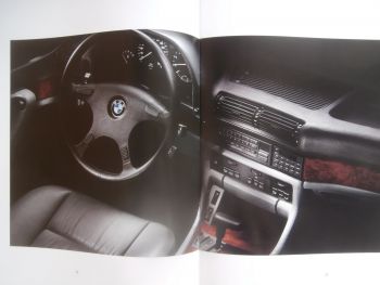 BMW 750i 750iL E32 Großformat E32 Prospekt September 1990+Highline