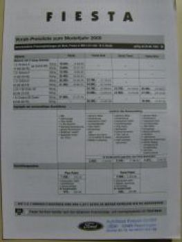 Ford Fiesta Juli 1999 NEU