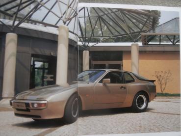 Porsche 944 Großformat Prospekt+Farben/Polster Juli 1984