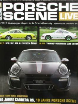 Porsche Scene Live 9/2012 40 Jahre Carrera RS,Porsche Diesel Typ P122,Carrera RS 2.7 Touring M472,