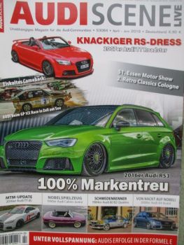 Audi Scene Live 2/2019 RS3 Sportback,TT Cabio,A4 Avant TDI, TT Typ 8S,84iger 80 Quattro, 84iger S1,