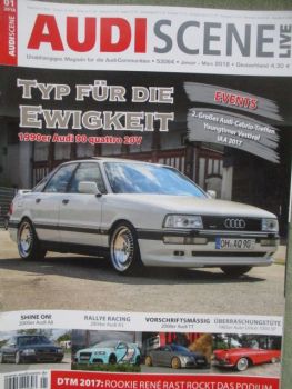 Audi Scene Live 1/2018 A6 allroad quattro (4B),08er TT,90 quattro 20V,Audi A3,Auto Union 1000SP,A8 (D2) 4.2 quattro,