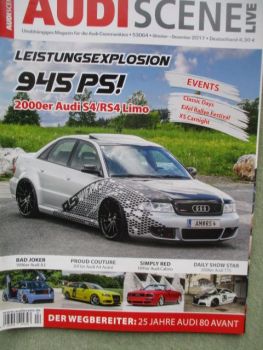 Audi Scene Live 4/2017 A3 (8L),S4 (8D) Limousine,NSU Prinz 1000L,80 STW Italia,A4 Avant 3.0TDI quattro (8K),RS4 Avant