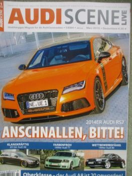 Audi Scene Live 1/2015 RS7 (4G),80 B4,A3 Limousine (8V),A6 Avant 2.0TDI (4G),TT (8N),sport quattro