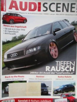 Audi Scene Live 1/2012 80 quattro B4,200 Avant quattro Typ44,A3 3.2 turbo 8P,A4 Avant B6,A3 8P