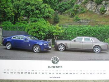 Henry & Walter Rolls-Royce & Bentley Kalender 2019 +Arnage +Camargue +Wraith +Phantom VII