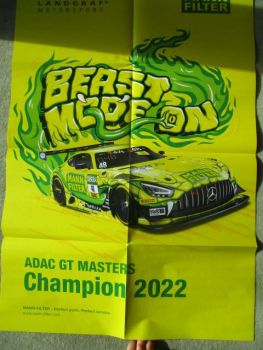 Mann & Hummel Landgraf Motorsport ADAC GT Series Mercedes Benz GT Großformat Poster 2023