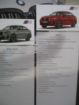 BMW X4 xDrive20i 30i 20d 30d M40i M40d G02+X4 M F98 April 2022 Katalog+Preise