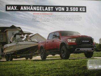 Dodge Ram 1500 Limited Longhorn +Rebel +Laramie Quad Cab Crew Cab Pickup Katalog Deutsch April 2020