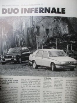 Motor & Reisen 4/1987 Honda Accord 16V,Peugeot 309GTI,505 V6,Alfa Romeo 75 V6 vs.BMW 325i E30