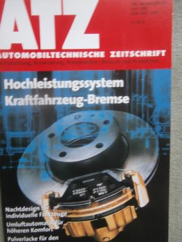 Automobil Technische Zeitschrift 6/1998 Hochleistungssystem Kraftfahrzeugbremse,