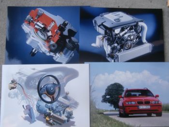 BMW 3er Reihe E46 Pressemappe Modelljahr 2002 +SMG +Touring Facelift +Valvetronic
