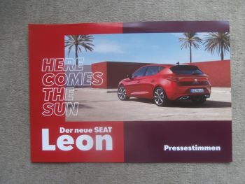 Seat Leon (Typ KL) Pressestimmen Katalog März 2020