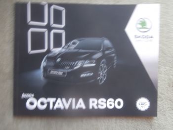 Skoda Octavia RS60 Prospekt Oktober 2019 NEU