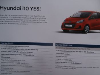 Hyundai YES! i10 i20 i30 +Kona Prospekt November 2019