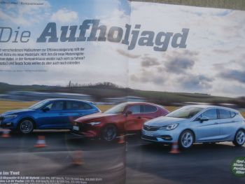 Auto Zeitung 3/2020 Skoda Scala  1.0TSI vs. Mazda3 Skyactive-G 2.0M Hybrid vs. Opel Astra K 1.2DI Turbo1.0TSI vs. Mazda3 Skyactive-G 2.0M Hybrid vs. Opel Astra K 1.2DI Turbo