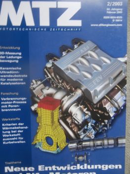 Motortechnische Zeitschrift 2/2003 neue Entwicklungen bei Nfz-Motoren,