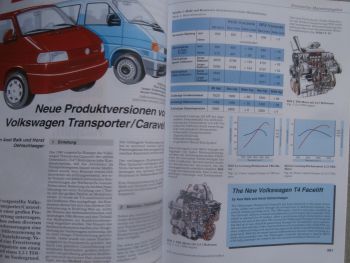 Automobiltechnische Zeitschrift 4/1996 Überarbeitung VW T4 Transporter/Caravelle +VR6 Motor +TDI