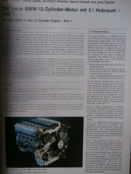 Motortechnische Zeitschrift 9/1987 BMW 12-Zylindermotor 5,0l Hubraum (Teil1),Audi 90,Senator 6-Zylindermotor,