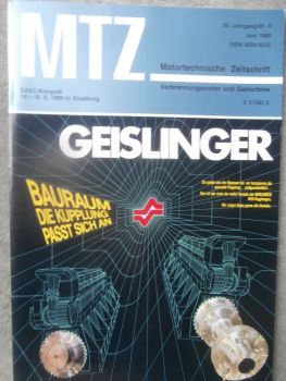 Motortechnische Zeitschrift 6/1989 Abgasreinigung Mercedes Benz 300SL-24 und 500SL R129,Benzinmotoren für Fiat Tipo